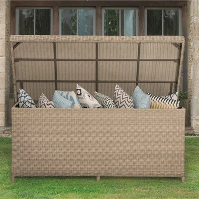 Bramblecrest Chedworth Large Cushion Box including Liner - Sandstone