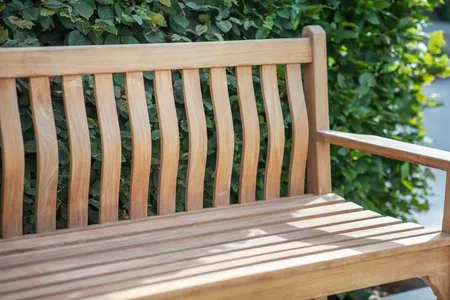 Bramblecrest Curved Back Flat Arm 3 Seat Bench - image 2