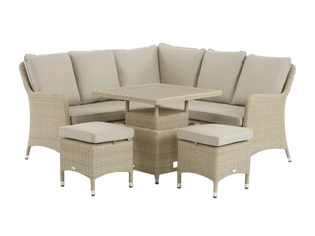 Bramblecrest Tetbury Mini Sofa with Adjustable Tree-Free Table & 2 Stools - Nutmeg - image 3