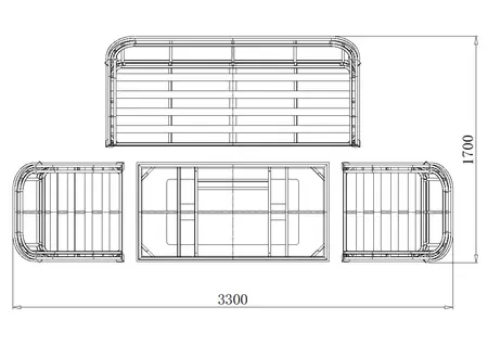 Chillington  5-Seat Lounge Set  Adustable Table- (Anthracite) - image 7