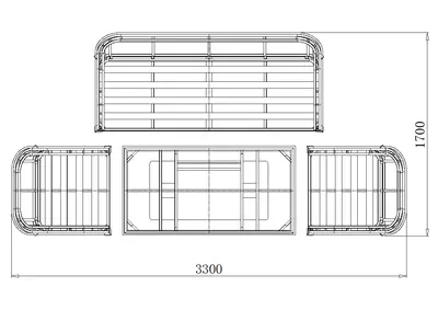 Chillington  5-Seat Lounge Set  Adustable Table- (Anthracite) - image 7