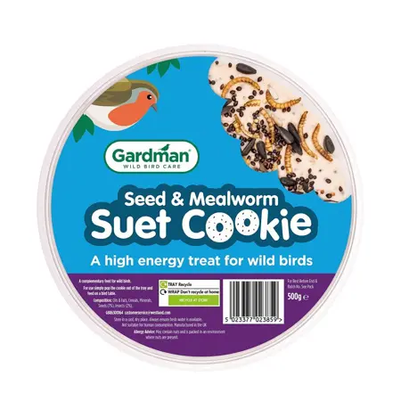 Gardman Seed & Mealworm Suet Cookie - image 1