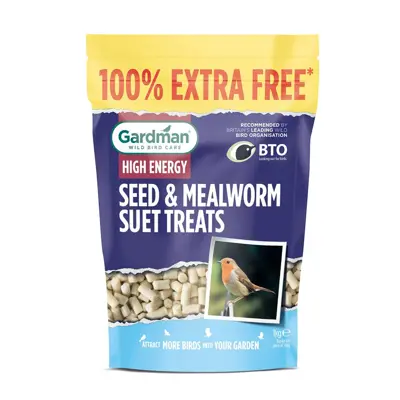Gardman Seed & Mealworm Suet Treats 2kg