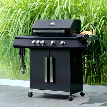 Grillstream Stealth 4 Burner with Side Burner - Matt Black - image 2