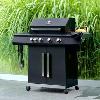 Grillstream Stealth 4 Burner with Side Burner - Matt Black - image 2