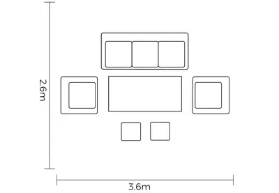 Hartman Aries 3 Seat Casual Lounge Set Taupe Moon - image 5