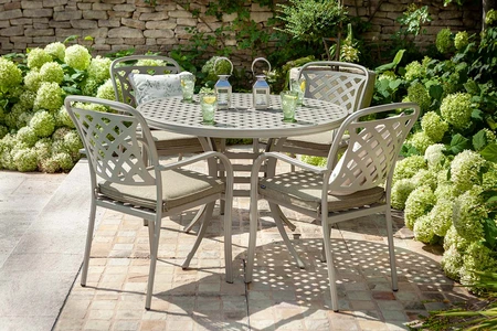 Hartman Berkeley 4 Seat Round Dining Set Maize - image 1