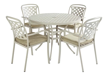 Hartman Berkeley 4 Seat Round Dining Set Maize - image 4