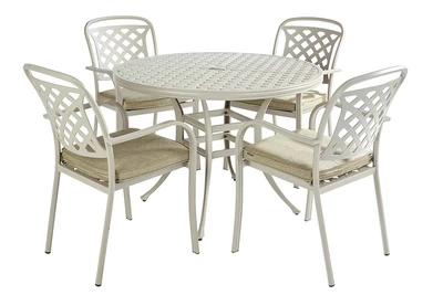 Hartman Berkeley 4 Seat Round Dining Set Maize - image 4