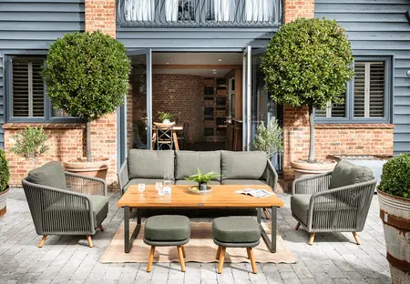 Hartman Eden 3 Seat Lounge Set - Moss-Juniper Rope-Acacia Wood - image 1