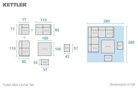 Kettler Tudor Mini Corner Set - image 5
